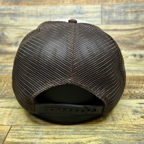 Beefaroni Mens Trucker Hat Brown Snapback Vintage Spaghetti Ad 50s Retro Cap - Picture 5 of 8